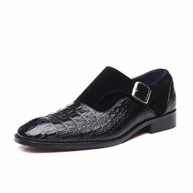 Summer New Handmade Leather Buckles Men's Dress Shoes Business Oxfords Formal Wedding Office Man Shoes Breathable Footwear