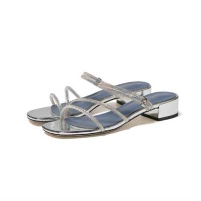 Summer High Heels Sandals Teenslippers Women 2021 New Simple Ladies Shoes With Open Toe Sandalias Mujer Hot