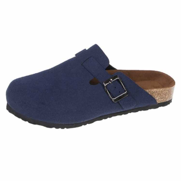 Women Slip On Beach Sandals Classic Platform Sandles Summer Vintage Closed Toe Ladies Flat Sandal Suede Casual Sandalias