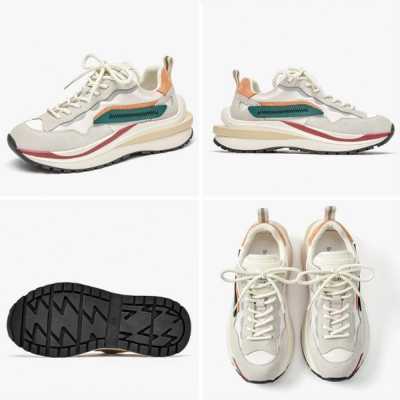 Waffle Sneakers Women Synthetic Leather Mixed Colors Lace Up Platform Trainers Ladies Casual Shoes Handmade A29415