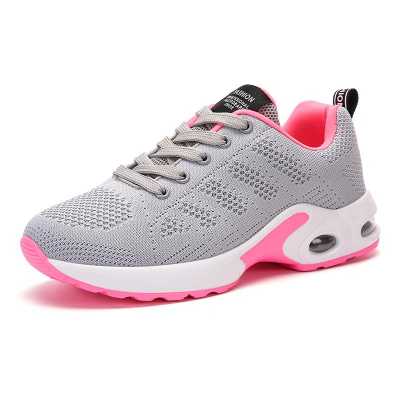 Women Trainers Sneakers Breathable Mesh Flat Shoes Black Soft Air Cushion Fashion Casual Basket Shoes Zapatos Casuales De Mujer