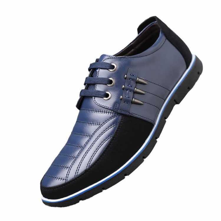 Men Genuine Leather fur Shoes High Quality Elastic Band Fashion Design Solid Tenacity Comfortable Men's Shoes Big Sizes