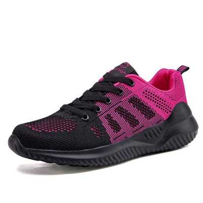 VEAMORS The New Flat Shoes for Women Lace up Mesh Leisure Super Light and Comfortable Fashion Sneakers Running Shoes All match