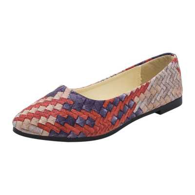 Newest Women Suede Flats Fashion High Quality Basic Mixed Colors Pointy Toe Ballerina Female Pretty Flat Slip On Shoes