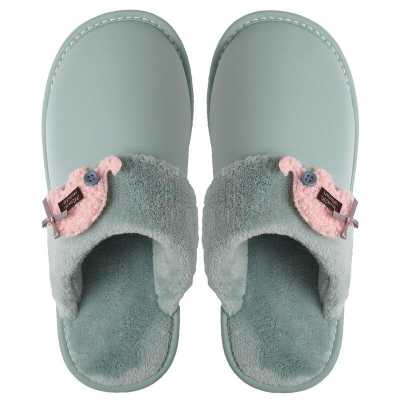 Women's Slippers for Home Microfiber Leather Indoor Slippers Warm Fur Slippers Women Comfortable Winter Slippers Velvet Shoes